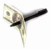 Close Up Magic Tricks Plasstic Ball Pen Thru Bill - Magic Trick view 1