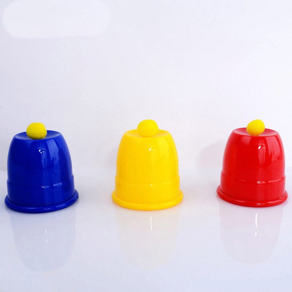 Close Up Magic Tricks Plastic Magic Cups and Balls (Professional) - Magic Trick