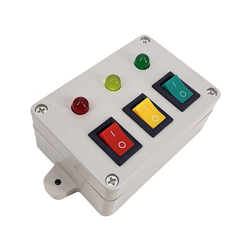 Harilla Busy Board Mini Simulation Traffic Light for 2 3 4 Year Old - Plastic Road Sign Lights with Switch Early Education Learning