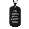 Cute But Rude Special Hula Hooping Gifts, Hula Hooping Because Murder is Wrong., Holiday Black Dog Tag for Hula Hooping view 1