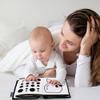 KaPing My First Black and White High Contrast Soft Book , Infant Tummy Time Toys, Black and White Baby Cards, Folding Educational Activity Cloth Book Suitable for Boys Girls Toddler view 3