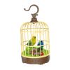 GZYF Singing Chirping Bird in Cage Realistic Sound Activated Chirp - Green and Blue view 1