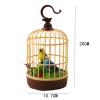 GZYF Singing Chirping Bird in Cage Realistic Sound Activated Chirp - Green and Blue view 2