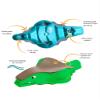Crawligator Tummy Time Mobility Toy for Infants 4-12 Months (Sand) view 4