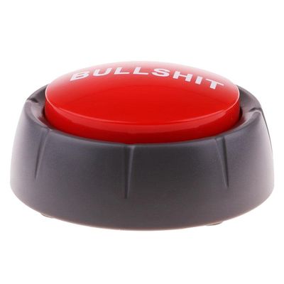 Bullshit Button Joke Toy Office Sounds Quiz Answer Buzzer Supplies