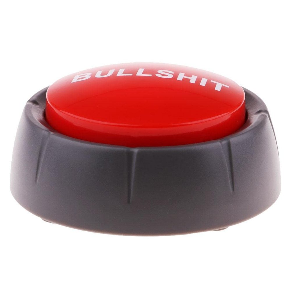 Bullshit Button Joke Toy Office Sounds Quiz Answer Buzzer Supplies