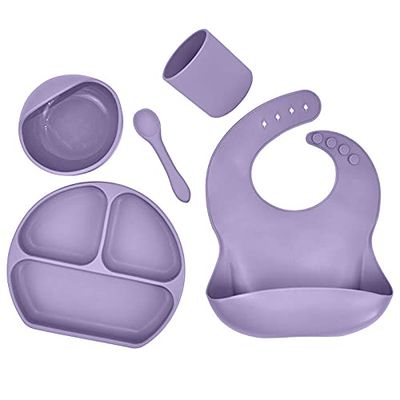 Baby Silicone Feeding Set, easy to clean and safe designed for the little ones.