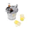 AMLESO 1:12 Dollhouse Ice Bucket Wine Bottle Model Pub Decor view 4