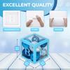 Baby Shower Boxes with Letters  Metallic Blue Boxes with Metallic Blue and Silver Balloons  44-Piece Gender Reveal & Party Decoration Set by Vellax view 4
