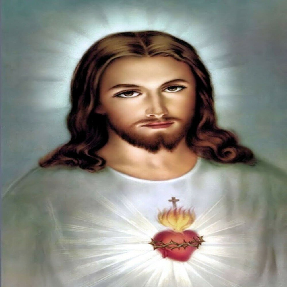 1000 Pieces Christian Catholic Jesus Sacred Heart Jigsaw Puzzle - Adult Early Childhood Educational Game, Art Learning, Books, Wooden Cartoon Jigsaw