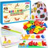 Learning Educational Toys for 2 3 4 5 6 Years Old Boys Girls, See & Spell Matching Letter Game with Alphabet Cards for Kids, Preschool CVC Word Builders Toy, Christmas Birthday Gifts for Age 2-4 4-6 view 1