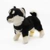 Kawaii Black Shiba Inu Dog Plush Toy Realistic Simulation Soft Stuffed Animal Akita Puppy Plushie Pillow Toys Lifelike Dog Home Decoration 11'' Long (Black and White) view 1