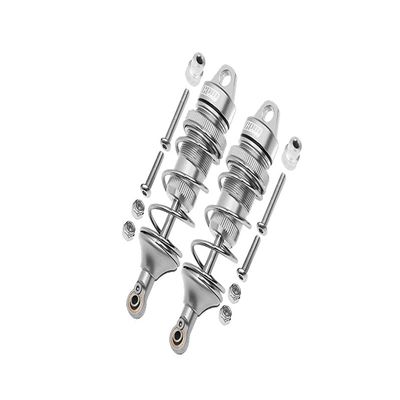 GPM For Losi 1:10 Lasernut U4 Tenacity LOS03028 / Tenacity DB Pro LOS03027V2 Upgrade Parts Aluminum Front Thickened Spring Dampers 86mm - 12Pc Set Silver