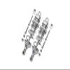 GPM For Losi 1:10 Lasernut U4 Tenacity LOS03028 / Tenacity DB Pro LOS03027V2 Upgrade Parts Aluminum Front Thickened Spring Dampers 86mm - 12Pc Set Silver view 1
