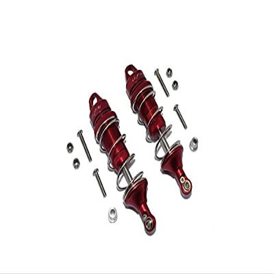 GPM For Losi 1:10 Lasernut U4 Tenacity LOS03028 / Tenacity DB Pro LOS03027V2 Upgrade Parts Aluminum Front Thickened Spring Dampers 86mm - 12Pc Set Red