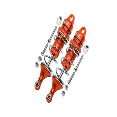 GPM For Losi 1:10 Lasernut U4 Tenacity LOS03028 / Tenacity DB Pro LOS03027V2 Upgrade Parts Aluminum Rear Thickened Spring Dampers 101mm - 12Pc Set Orange