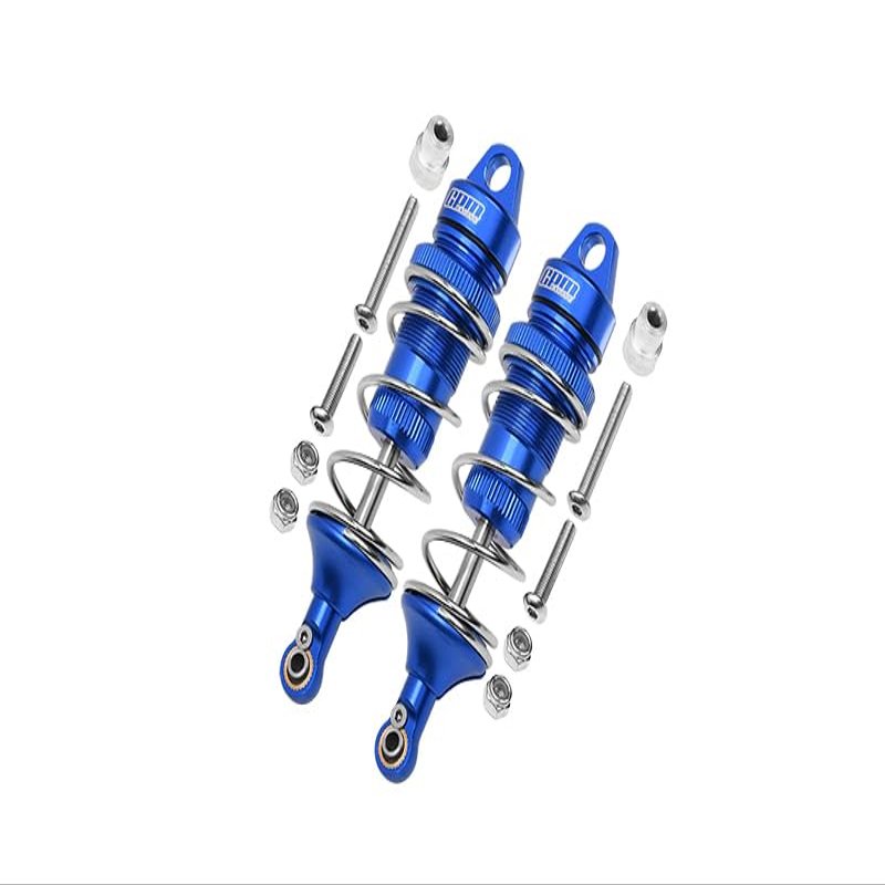 GPM For Losi 1:10 Lasernut U4 Tenacity LOS03028 / Tenacity DB Pro LOS03027V2 Upgrade Parts Aluminum Front Thickened Spring Dampers 86mm - 12Pc Set Blue