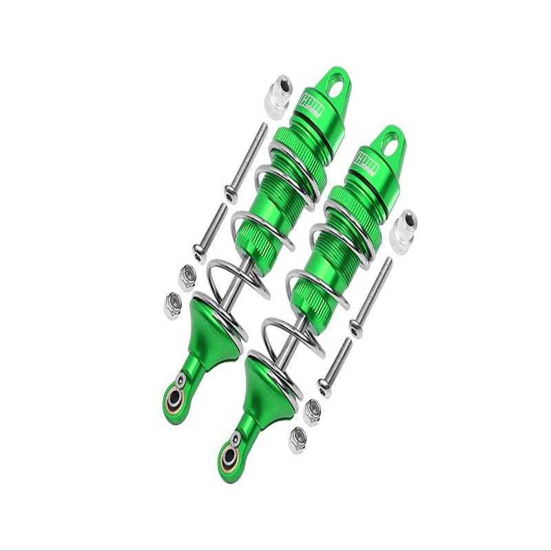 GPM For Losi 1:10 Lasernut U4 Tenacity LOS03028 / Tenacity DB Pro LOS03027V2 Upgrade Parts Aluminum Rear Thickened Spring Dampers 101mm - 12Pc Set Green