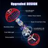 XINHOME Flying Ball Orb Toys Hover Soaring Flying Toy Globe Shape Magic Boomerang Spinner Hand Controller Mini Drone for Kids Adults Outdoor Indoor (Red) view 2