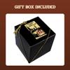 Alex Cramer Golden Gate Dice Shaker Cup Set - 5 White Dice, Drawstring Pouch & Book of Dice Games (Liars Dice) Included - Leather Dice Cup - Quiet Shaking. view 4