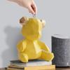 eLymwoo Bear Piggy Bank Home Furnishing Decoration Creative Children's Room Deposit Box Unique and Cute Statue (Yellow) view 2