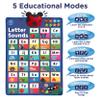 LEARNING BUGS Press to Learn Phonics, Interactive Letters and Sounds Talking Poster, Preschool & Kindergarten Learn to Read, Ages 3+ view 2