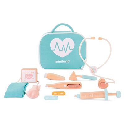 Miniland Doll Wooden Medical Set - Quality, ECO, Imaginative