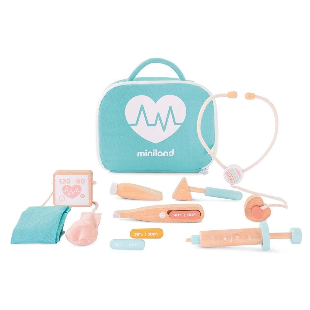 Miniland Doll Wooden Medical Set - Quality, ECO, Imaginative
