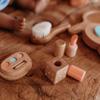 Miniland Doll Wooden Beauty Set - Quality accesory Set with 6 Wooden Pieces and 1 Carry case to Storage for Children from 3 to 6 Years view 3