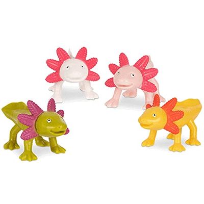 Amphibiously Adorable Happy Axolotls Soft Vinyl Mini Figures