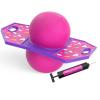 Flybar Pogo Trick Ball for Kids, Trick Bounce Board for Boys and Girls Ages 6+, Up to 160 lbs, Includes Pump, Easy to Carry Handle, Durable Plastic Deck Indoor, Outdoor Toy Pogo Jumper (Unicorn) view 1
