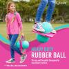Flybar Pogo Trick Ball for Kids, Trick Bounce Board for Boys and Girls Ages 6+, Up to 160 lbs, Includes Pump, Easy to Carry Handle, Durable Plastic Deck Indoor, Outdoor Toy Pogo Jumper (Donut) view 3