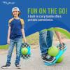 Flybar Pogo Trick Ball for Kids, Trick Bounce Board for Boys and Girls Ages 6+, Up to 160 lbs, Includes Pump, Easy to Carry Handle, Durable Plastic Deck Indoor, Outdoor Toy Pogo Jumper (Robot) view 2