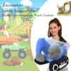 ELAINREN Simulation Blue Excavator Plush Toy Cool Digger Stuffed Gifts for Boys Cartoon Construction Truck Plushie Car Gifts/26x23cm view 2
