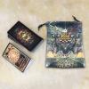 Nanyaciv Tarot Card Velvet Bag, Tarot Rune Bag Bundle, Light and Soft Flannel Digital Printing Card Board Game Embroidery Drawstring Bag, Tarot Bag, Dice Bag, Card Bag, Jewelry Pouch view 3