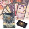 Nanyaciv Tarot Card Velvet Bag, Tarot Rune Bag Bundle, Light and Soft Flannel Digital Printing Card Board Game Embroidery Drawstring Bag, Tarot Bag, Dice Bag, Card Bag, Jewelry Pouch view 4