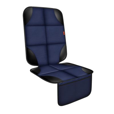 XHYANG Car Seat Protector 1 Pack Car Seat Cushion Mat Thickest Padding,Waterproof 600D Fabric Car Seat Covers for Non-Slip Backing Mesh Pockets for Baby and Pet (Blue, 1 Pc)