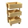 Melody Jane Dolls Houses Dollhouse Bare Wood Crate Trolley Miniature Shop Kitchen Storage Accessory view 1