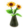Melody Jane Dolls Houses Dollhouse Yellow Sunflowers in Vase Flower Display Miniature Decor Accessory view 1