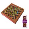 Ambassador Merchant Folding Wood Snakes & Ladders Set, Brown, Tg1903, L view 2