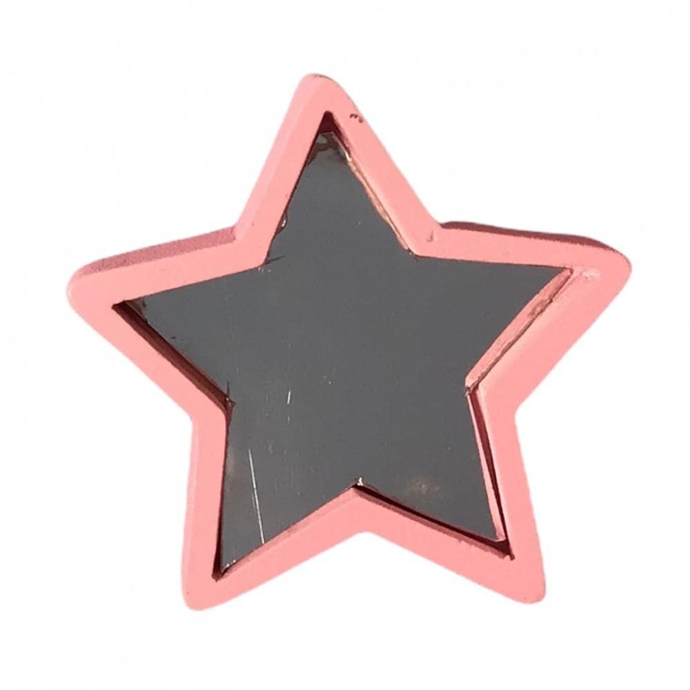 Melody Jane Dolls Houses Dollhouse Pink Star Mirror Freestanding Miniature Bedroom Nursery Accessory