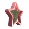 Melody Jane Dolls Houses Dollhouse Pink Star Mirror Freestanding Miniature Bedroom Nursery Accessory view 2