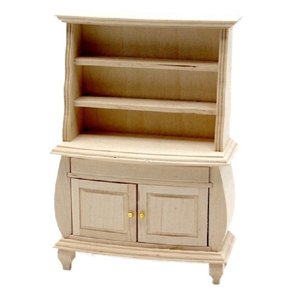 Melody Jane Dolls Houses Dollhouse Bare Wood Dresser Unfinished Cabinet Miniature Dining Room Furniture