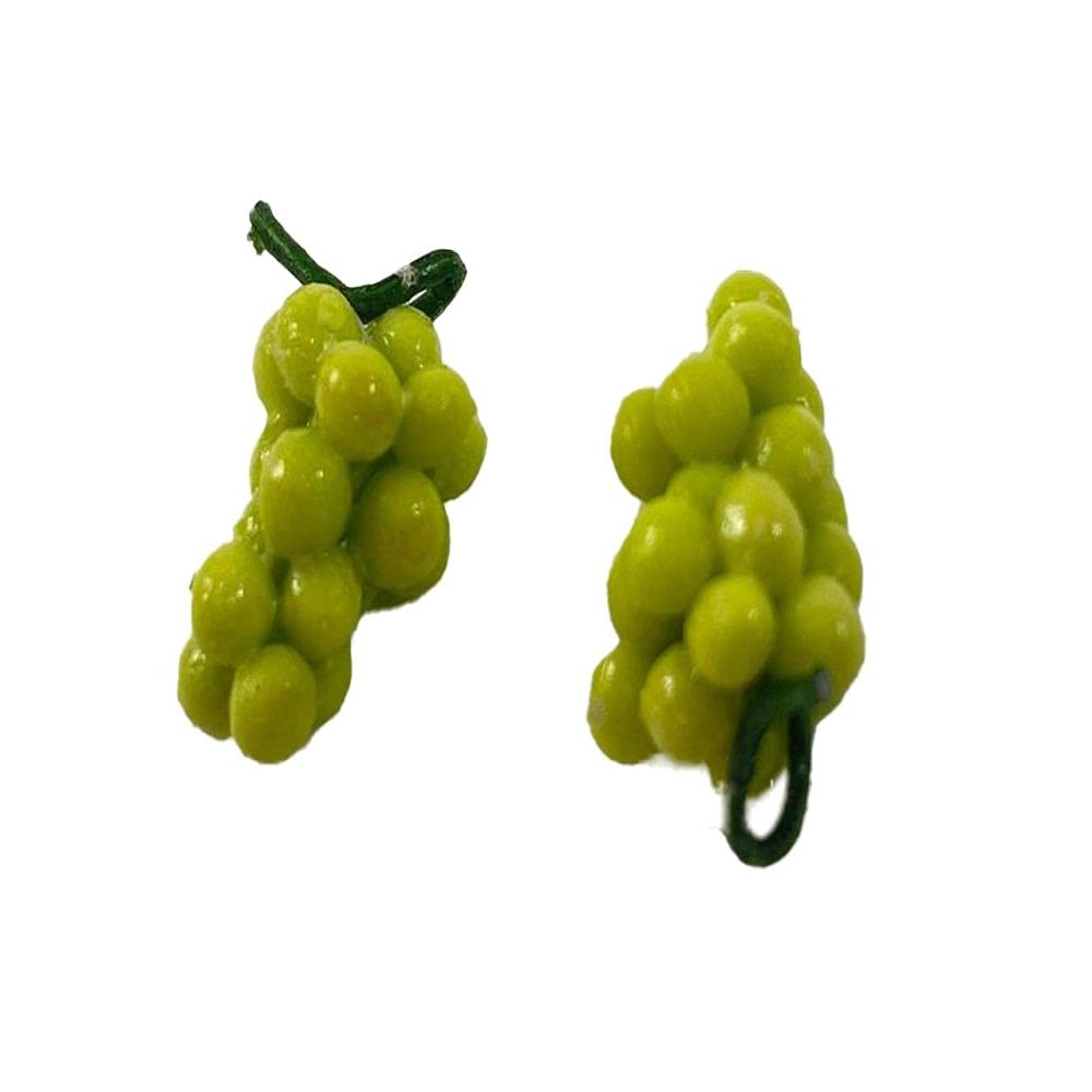 Melody Jane Dolls Houses Dollhouse 2 Bunches of Green Grapes Fruit Miniature Kitchen Shop Accessory