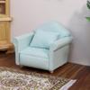 Dollhouse Couch Miniature Furniture Sofa with Pillows for Living Room Desktop Decoration Fabric Sofa Mini Home Scene Accessories Ornament (Single Sofa, Green) view 2
