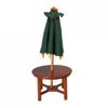 Dollhouse Garden Table with Green Parasol Umbrella Reutter Miniature Furniture view 2