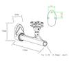  4.76mm 3/16" Flexible Shaft Stru Cable Holder Bracket 110mm for RC Speed Boat Racing Catamaran CAT view 2