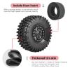 AllinRC High-Grip Aluminum 1.9 Beadlock Wheels and Tires Set Combo All-Terrain for Traxxas TRX-4 Axial SCX10 Capra RC4WD Redcat Gen8 1/10 Scale RC Crawler view 4