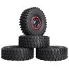 AllinRC RC Crawler 1.9 Beadlock Wheels and Tires Set for 1/10 Scale Axial SCX10 TRX4 RC4WD Redcat Gen8 Gen7 Rock Crawling All Terrain view 1