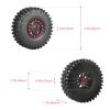 AllinRC RC Crawler 1.9 Beadlock Wheels and Tires Set for 1/10 Scale Axial SCX10 TRX4 RC4WD Redcat Gen8 Gen7 Rock Crawling All Terrain view 2